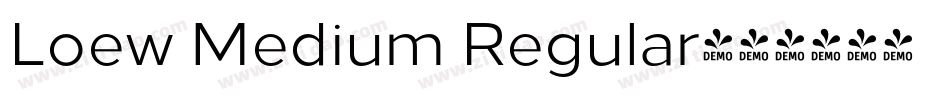 Loew Medium Regular字体转换